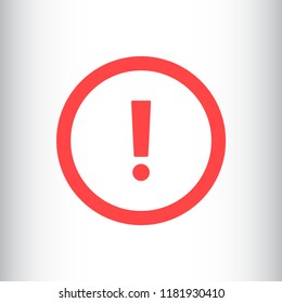 attention sign vector icon 10 eps