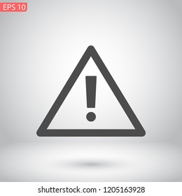 attention sign vector icon 10 eps