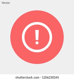 attention sign vector icon 10 eps