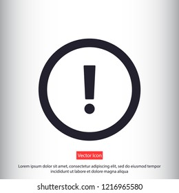 attention sign vector icon 10 eps