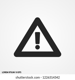 attention sign vector icon 10 eps