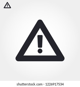 attention sign vector icon 10 eps