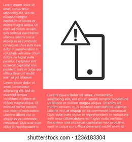 attention sign vector icon 10 eps
