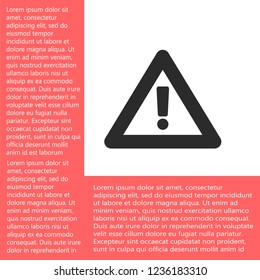 attention sign vector icon 10 eps