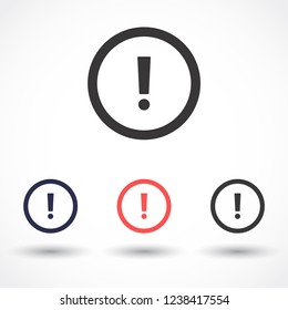 attention sign vector icon 10 eps