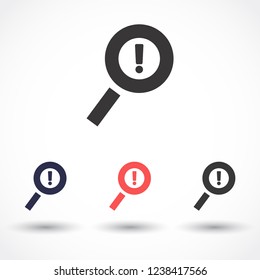 attention sign vector icon 10 eps