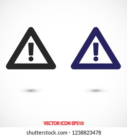 attention sign vector icon 10 eps