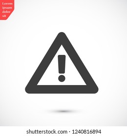 attention sign vector icon 10 eps