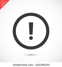 attention sign vector icon 10 eps
