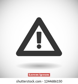attention sign vector icon 10 eps