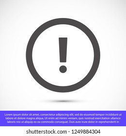attention sign vector icon 10 eps