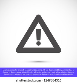 attention sign vector icon 10 eps