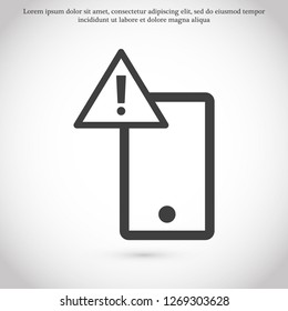 attention sign vector icon 10 eps