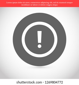 attention sign vector icon 10 eps
