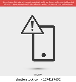 attention sign vector icon 10 eps