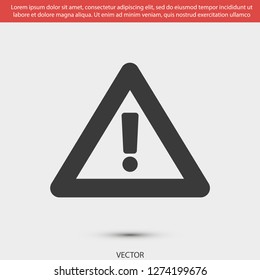 attention sign vector icon 10 eps