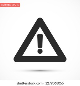 attention sign vector icon 10 eps