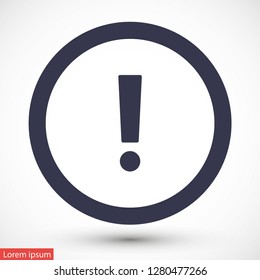 attention sign vector icon 10 eps