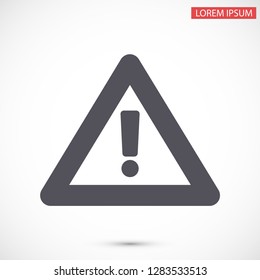 attention sign vector icon 10 eps