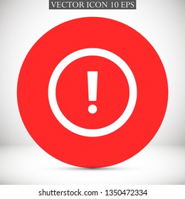 attention sign vector icon 10 eps