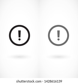 attention sign vector icon 10 eps , Lorem ipsum Flat design