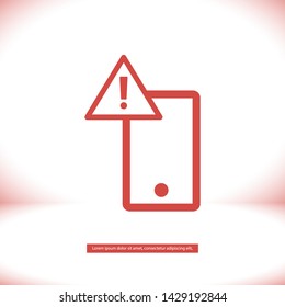 attention sign vector icon 10 eps , Lorem ipsum Flat design