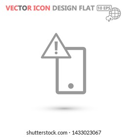 attention sign vector icon 10 eps , Lorem ipsum Flat design