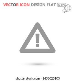 attention sign vector icon 10 eps , Lorem ipsum Flat design