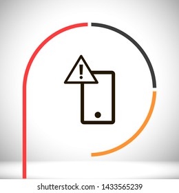 attention sign vector icon 10 eps , Lorem ipsum Flat design