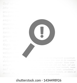 attention sign vector icon 10 eps , Lorem ipsum Flat design