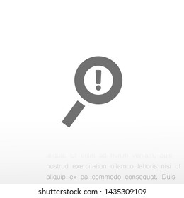 attention sign vector icon 10 eps , Lorem ipsum Flat design