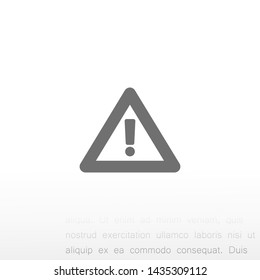 attention sign vector icon 10 eps , Lorem ipsum Flat design