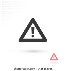 attention sign vector icon 10 eps , Lorem ipsum Flat design