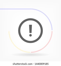 attention sign vector icon 10 eps , Lorem ipsum Flat design