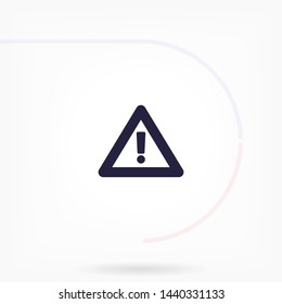 attention sign vector icon 10 eps , Lorem ipsum Flat design