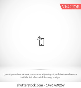 attention sign vector icon 10 eps , Lorem ipsum Flat design