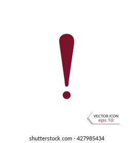 Attention sign, vector icon