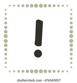 Attention sign, vector icon