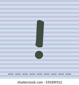 Attention sign, vector icon