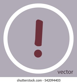 Attention sign, vector icon