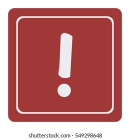 Attention sign, vector icon