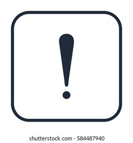 Attention sign, vector icon