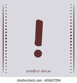 Attention sign, vector icon