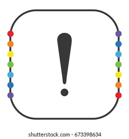 Attention sign, vector icon