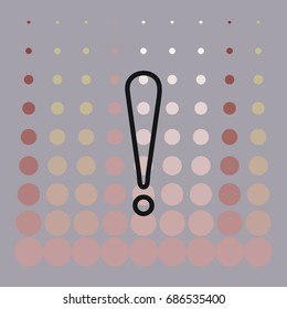 Attention sign, vector icon