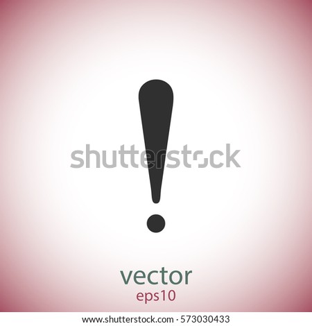 Attention sign, vector icon