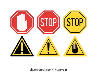 Attention sign vector illustration