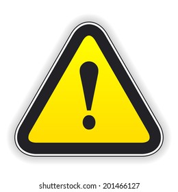 Attention sign. Vector illustration icon work