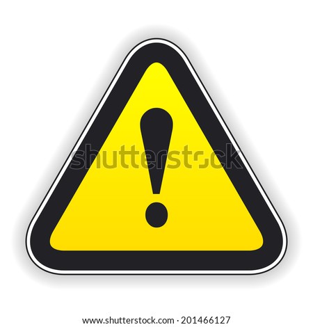 Attention sign. Vector illustration icon work