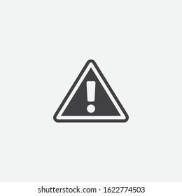 Attention sign, Warning caution board, Alert icon, Danger symbol, danger warning sign, emergency alert, Caution vector icon illustration
